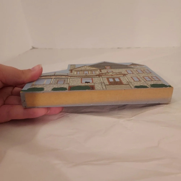 Vintage 1998 The Cat's Meow Spencer Silver Bed & Breakfast Shelf Sitter - Picture 7 of 7